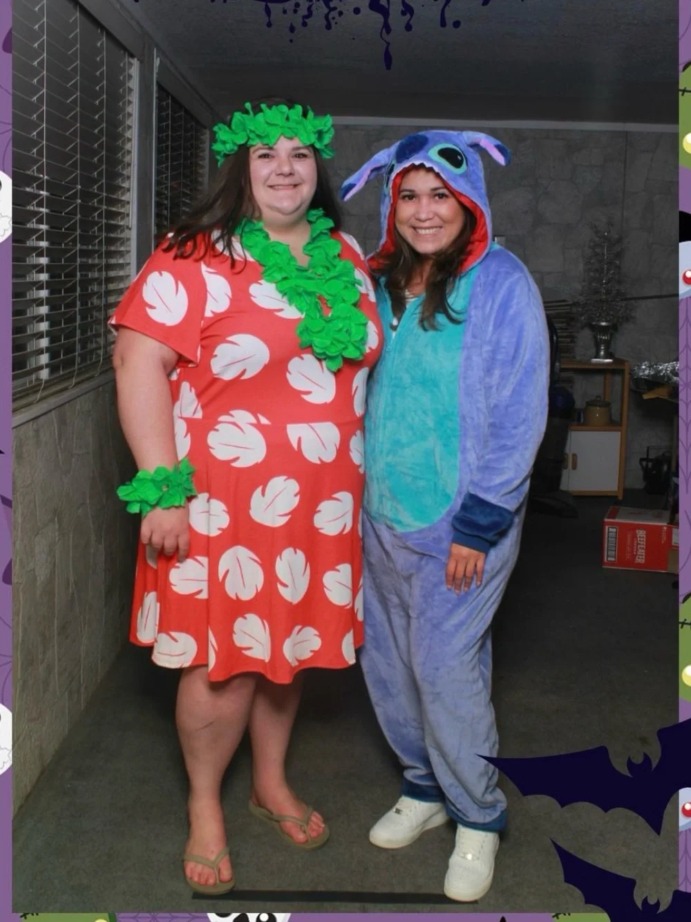 Lilo plus size dress with bracelets, head band, and necklace